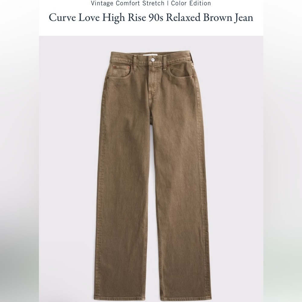Abercrombie & Fitch Curve Love High Rise 90s Relaxed Jean